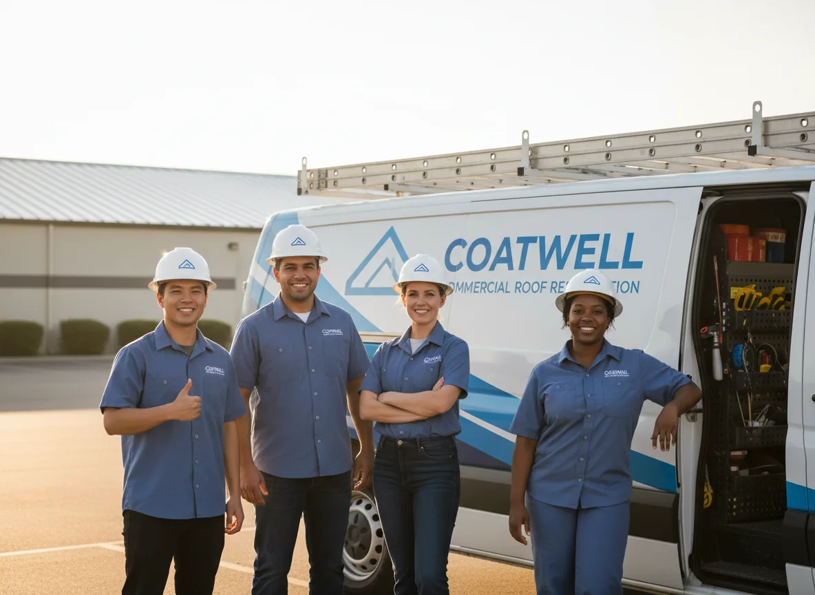 Commercial roof coating company in Waldo, WI